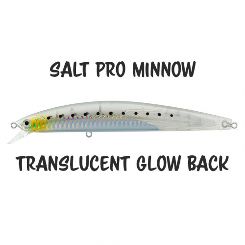 Daiwa Salt Pro Minnow 41 Translucent Glowback