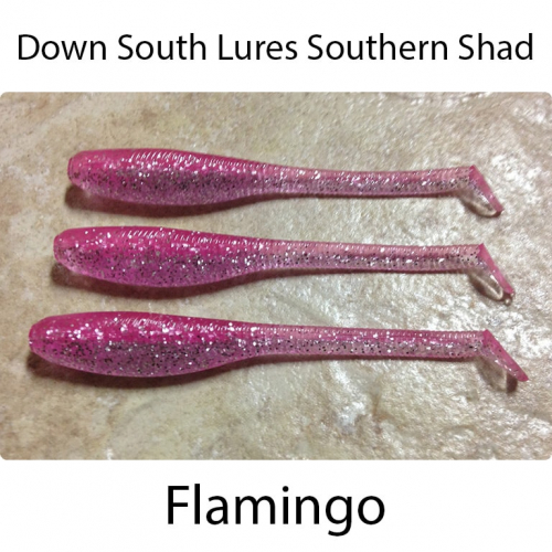 Down South Lures Southern Shad Flamingo 1