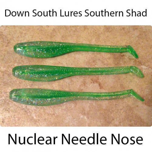 Down South Lures Southern Shad Nuclear Needle Nose