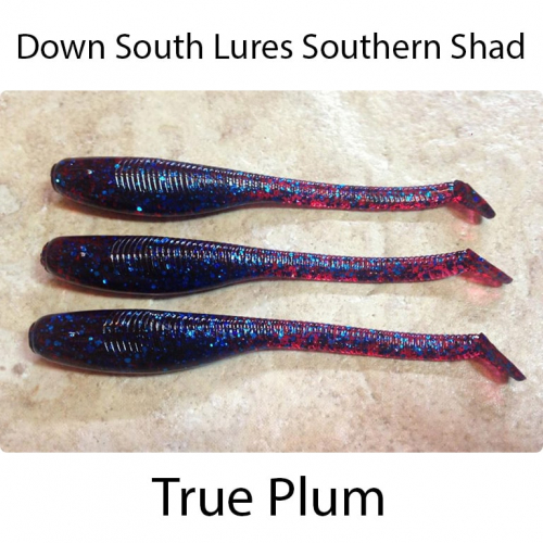 Down South Lures Southern Shad True Plum