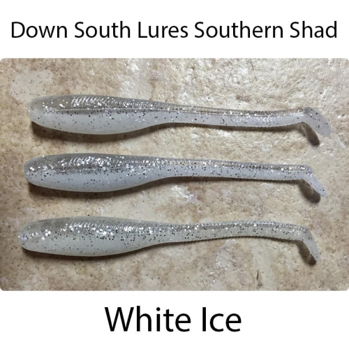 Down South Lures Southern Shad White Ice