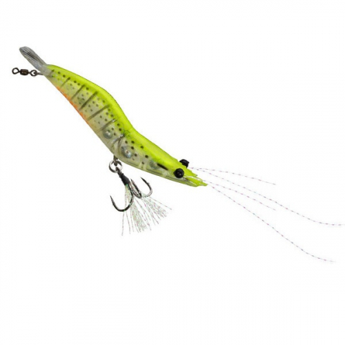 Unfair Lures Pauls Rattlin Shrimp 02 Natural Chartreuse