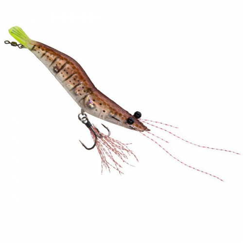 Unfair Lures Pauls Rattlin Shrimp 15 Brown Treuse