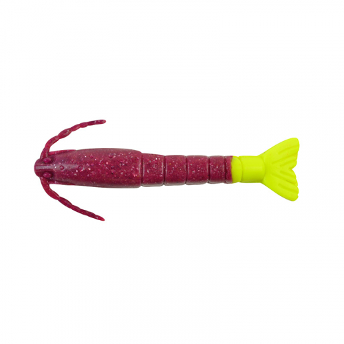 Berkley Gulp Shrimp Cajun Purple Chartreuse