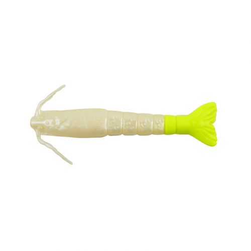 Berkley Gulp Shrimp Pearl White Chartreuse