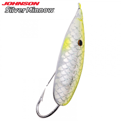 Johnson Silver Minnow Chartreuse Flash