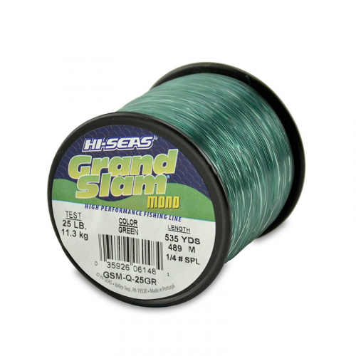 HI-SEAS GRAND SLAM MONO LINE QUARTER POUND SPOOL GREEN GSM-Q-25GR