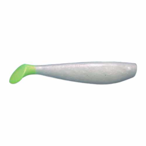 KWIGGLERS 4 INCH PADDLE TAIL PEARL CHARTREUSE