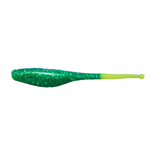 KWIGGLERS BALL TAIL SHAD CHARTREUSE BLUE METAL FLAKE CHARTREUSE