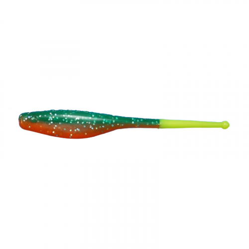 KWIGGLERS BALL TAIL SHAD ELECTRIC SUNRISE CHARTREUSE