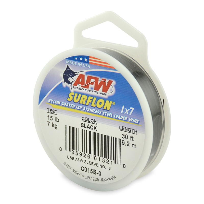 AFW Surflon Nylon Coated 1×7 Stainless Steel Leader Wire