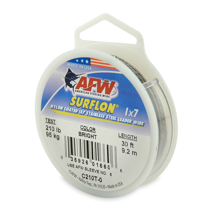 AFW Surflon Nylon Coated 1×7 Stainless Steel Leader Wire