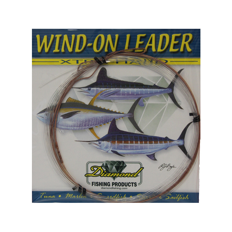 Smoke Blue Momoi Diamond Swordfish Wind On Leaders-150 Ft 300 Lb. 