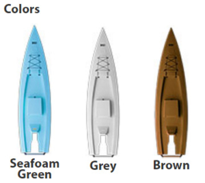 SOLO SKIFF COLORS - Seafoam Green, White and Brown