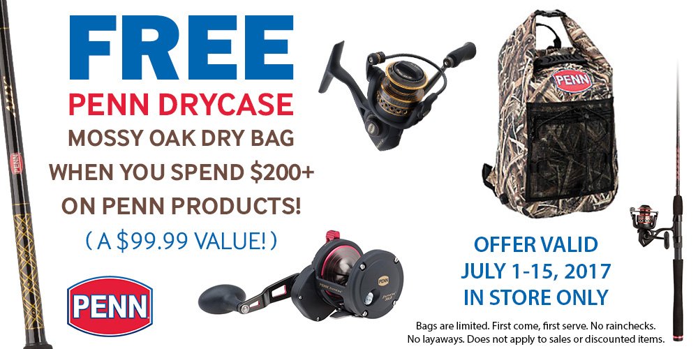 PENN DRYBAG PROMOTION WITH PURCHASE