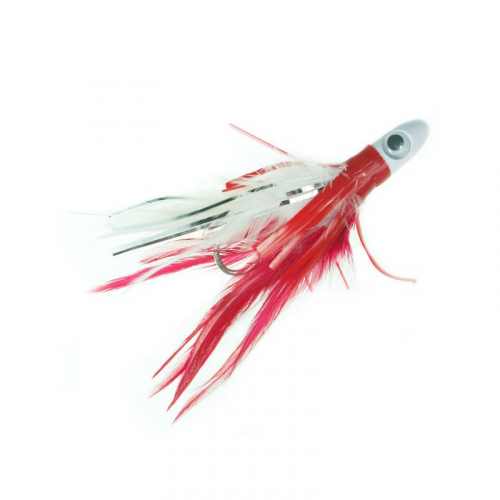 BOONE FEATHER TROLLING JIG 09537 RED WHITE