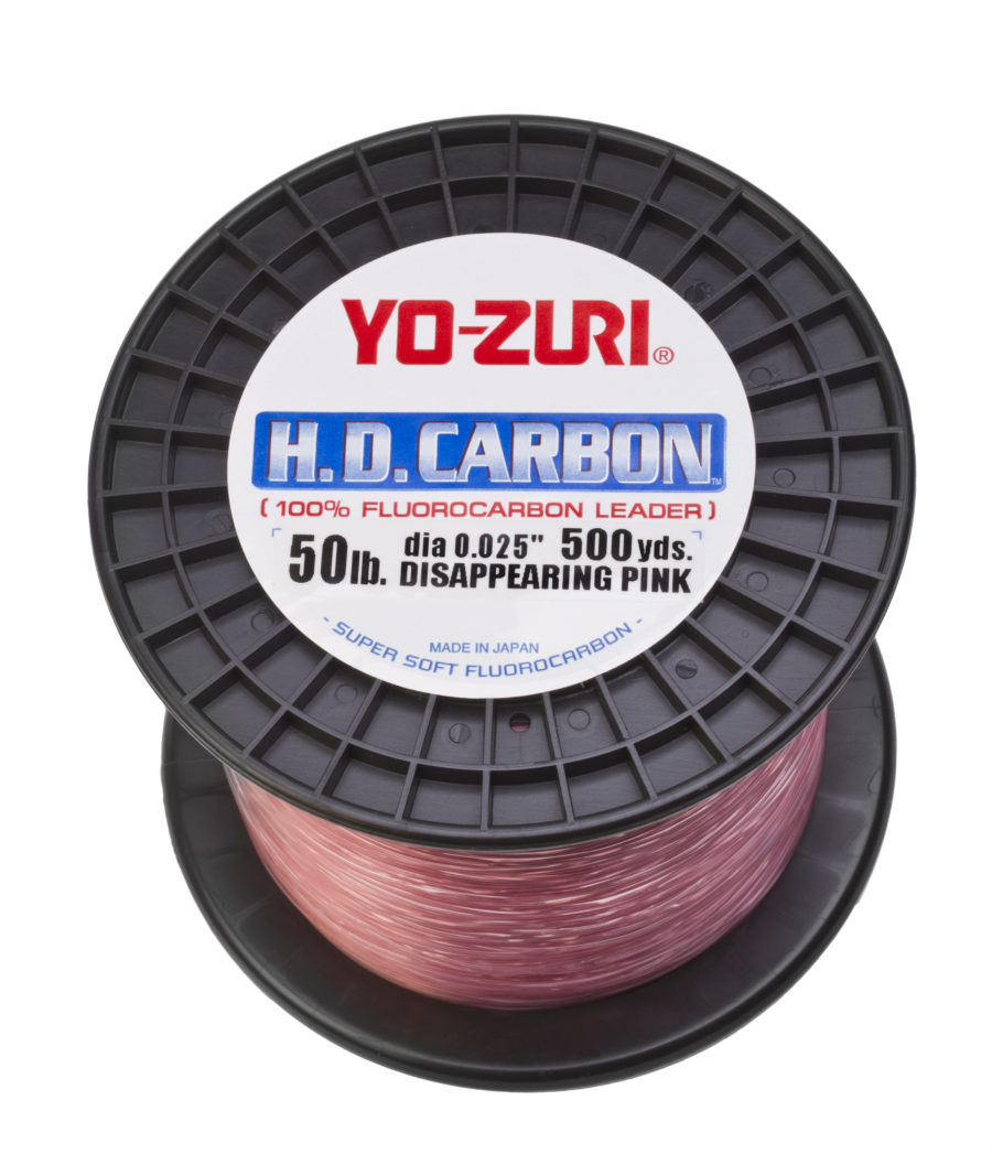 50 Yo-Zuri H.D 60 Carbon Fluorocarbon Pink Leader 100yard 30 80 100 LB 40 