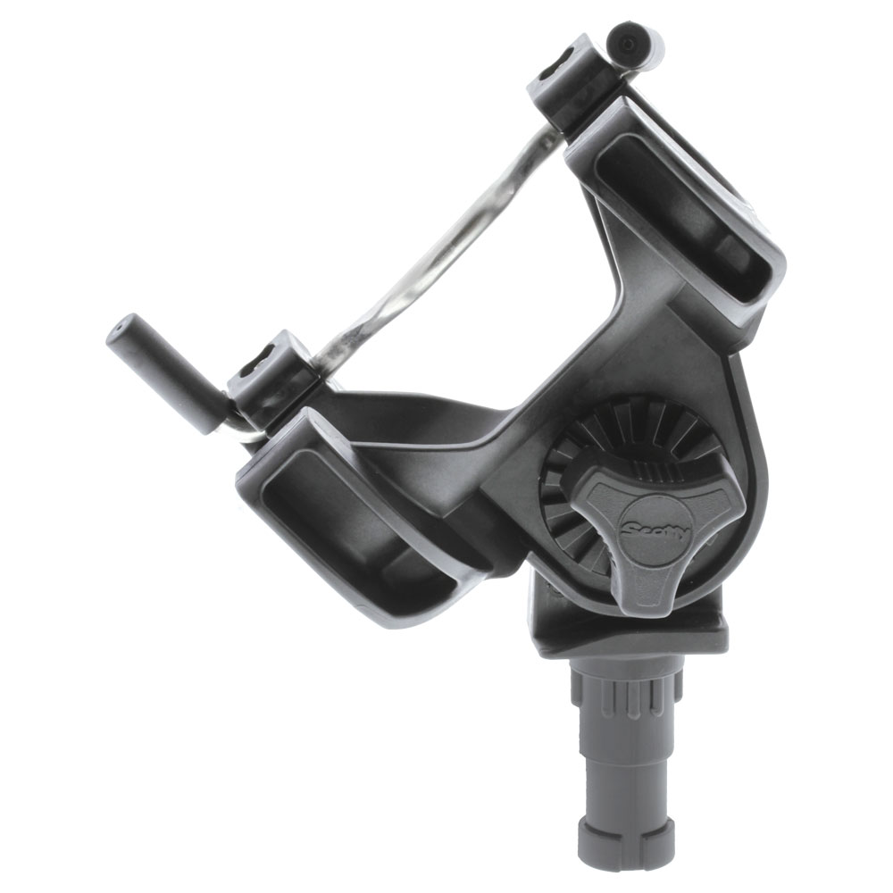 Scotty Baitcaster/Spinning Rod Holder w/244 Flush Deck Mount Black