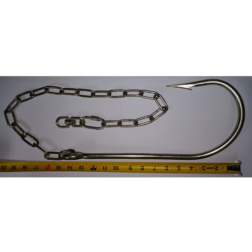 Mustad Shark Hook With Chain 4483DT