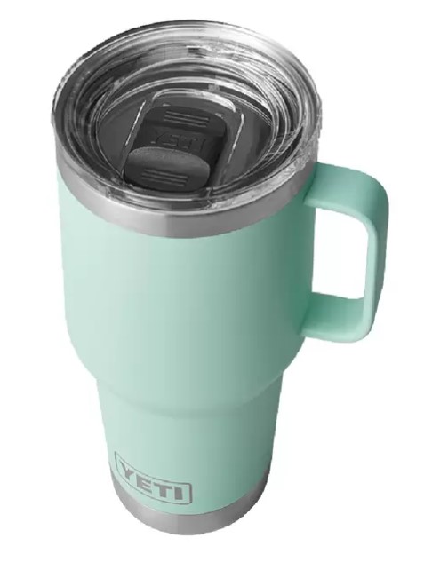 YETI Rambler 20 oz Travel Mug, Stainless Steel, Vacuum Insulated with  Stronghold Lid, Navy