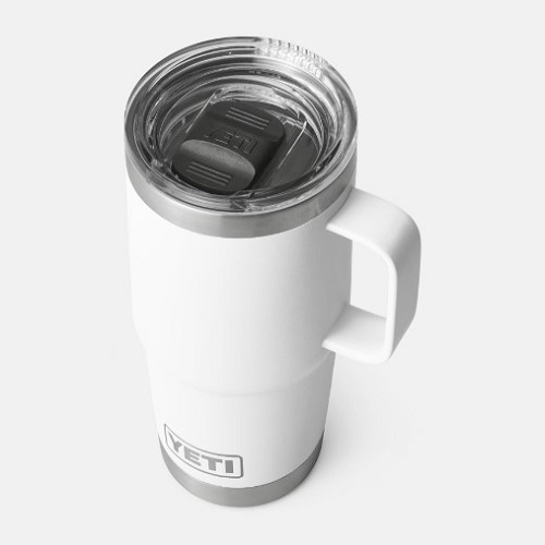 YETI Rambler 20oz Travel Mug, Vacuum Insulated with Stronghold Lid-Navy