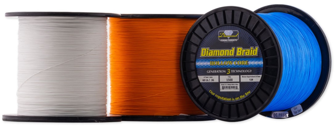 Diamond Gen 3 Hollow Core Braid – 3000 YD