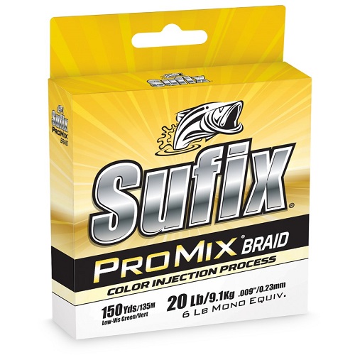 150yd Spool of Sufix Pro 8 Braided Fishing Line - Hi-Vis Yellow Fishing  Braid