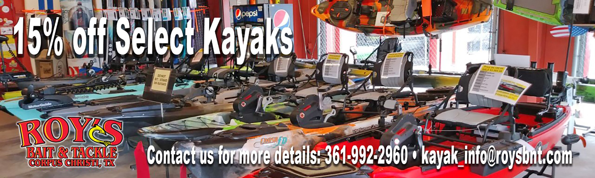 Roy's Bait and Tackle Outfitters – Fishing, Fly Fishing and Kayak Store in  Corpus Christi, Texas