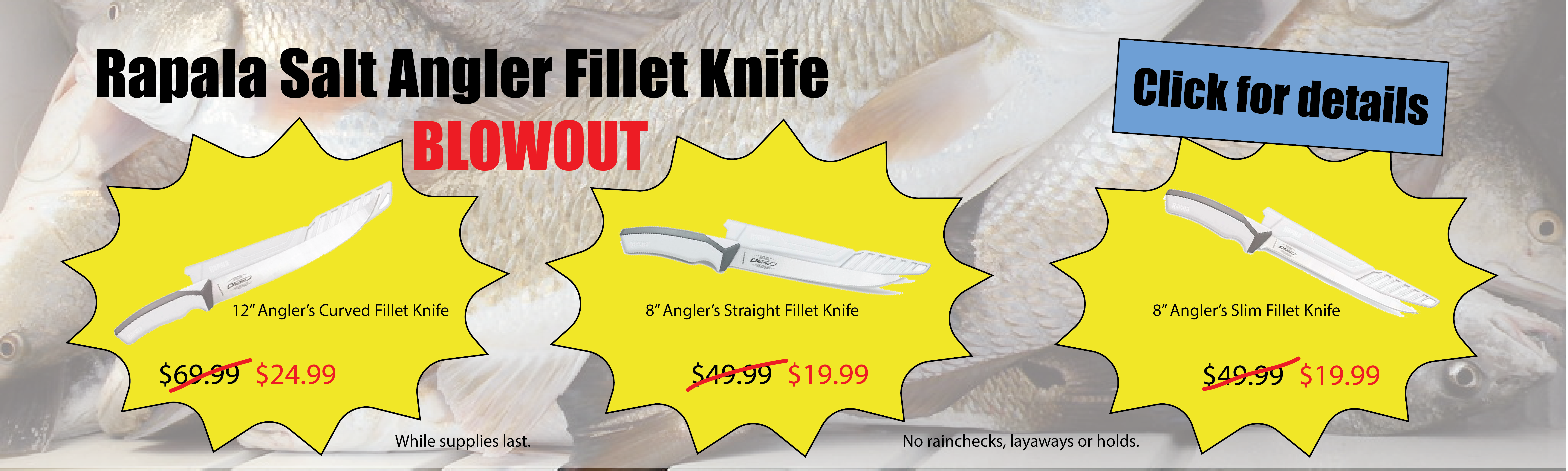 RAPALA KNIVES BLOWOUT